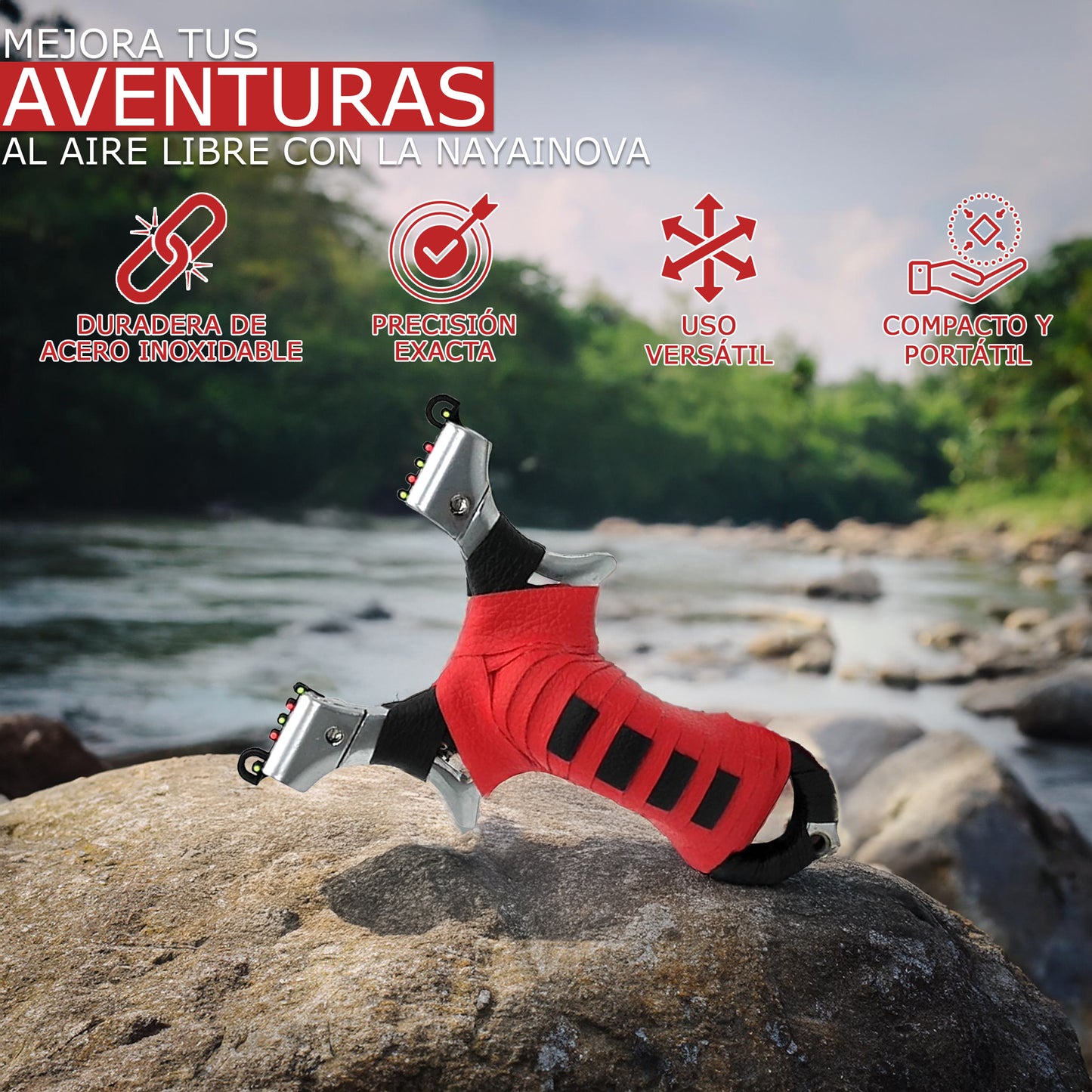 Tirachinas profesional "Red Strike Pro" (con Mira de Precisión)