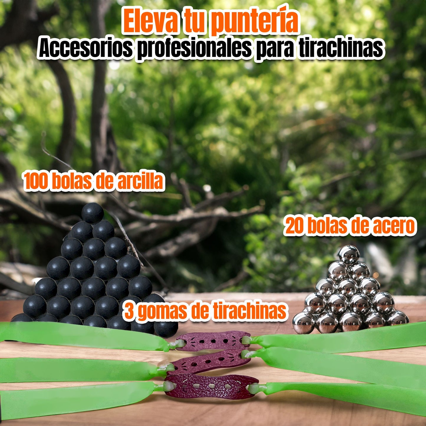 Kit de Recarga Profesional 'EcoStrike' (Munición Dual + 3 Bandas de Alto Rendimiento)