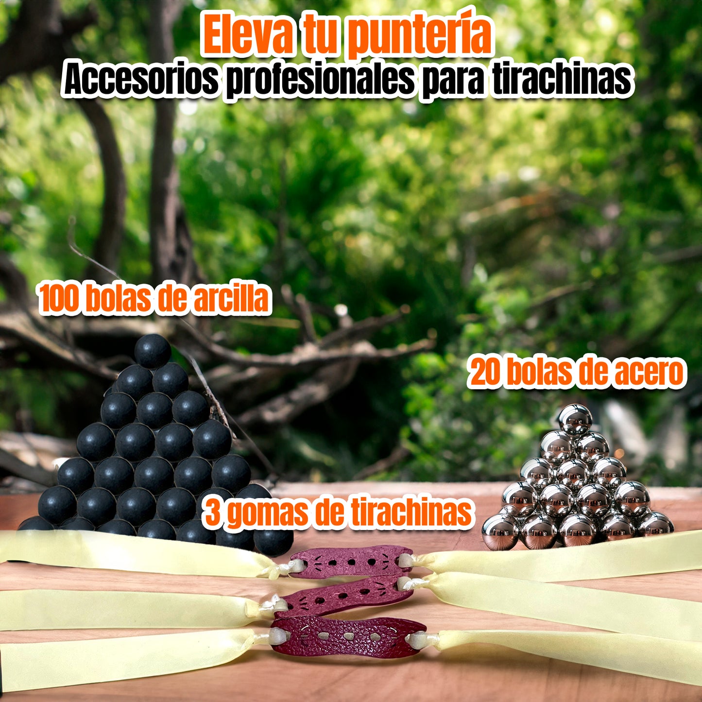 Kit de Recarga Profesional 'EcoStrike' (Munición Dual + 3 Bandas de Alto Rendimiento)