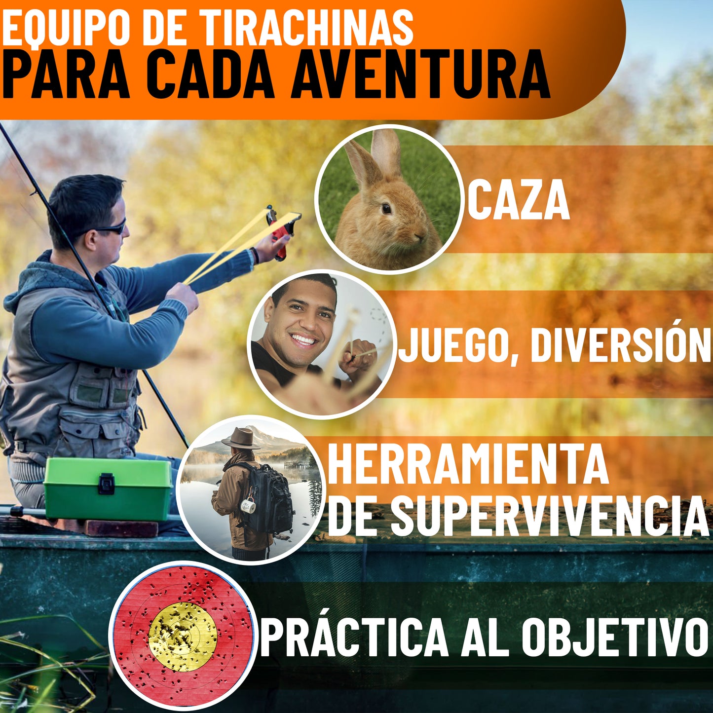 Tirachinas Profesional 'Red Strike Pro' - Kit Completo con Bolas de Barro, Acero y 3 Bandas de Repuesto
