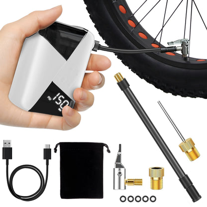 Mini Bomba Eléctrica 'MultiPump 150' - Kit Universal Todo en Uno (Patinetes, Bici, Pelotas)