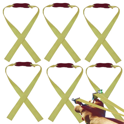 Pack de 6 Gomas de Tirachinas (0.8mm) - Látex Natural, Alta Potencia (Universales para Caza y Tiro)