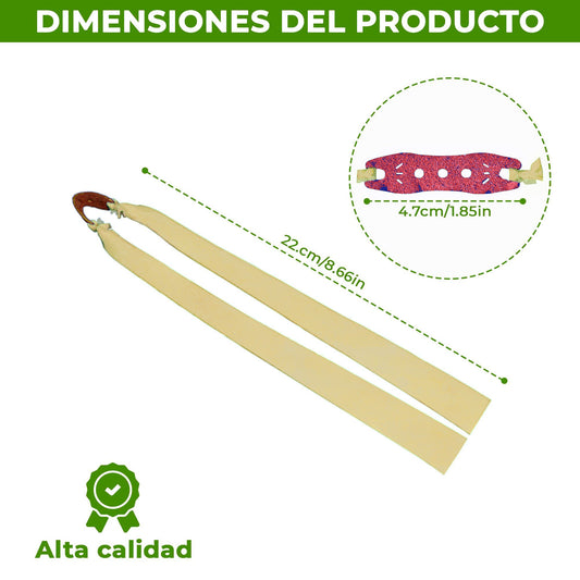 Pack de 6 Gomas de Tirachinas (1.2mm) - Látex Natural, Alta Potencia (Universales para Caza y Tiro)