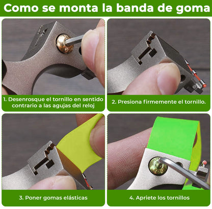 Pack de 6 Gomas de Tirachinas (0.8mm) - Látex Natural, Alta Potencia (Universales para Caza y Tiro)