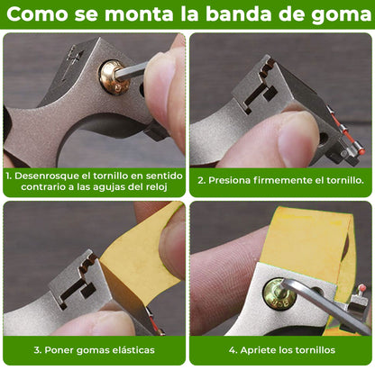 Pack de 6 Gomas de Tirachinas (0.8mm) - Látex Natural, Alta Potencia (Universales para Caza y Tiro)