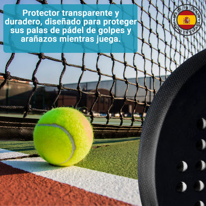 Protector Transparente para Pala de Pádel - Ultra-Ligero 7g, Hecho en España - No desequilibra tu pala